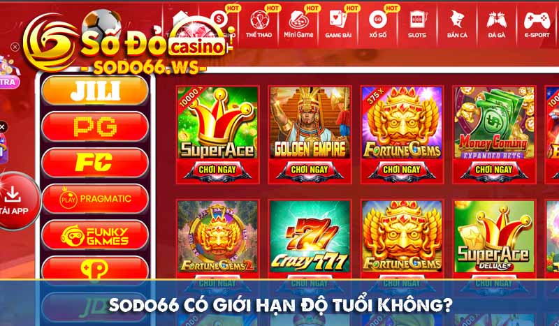 Sodo66 Có Giới Hạn Độ Tuổi Không?